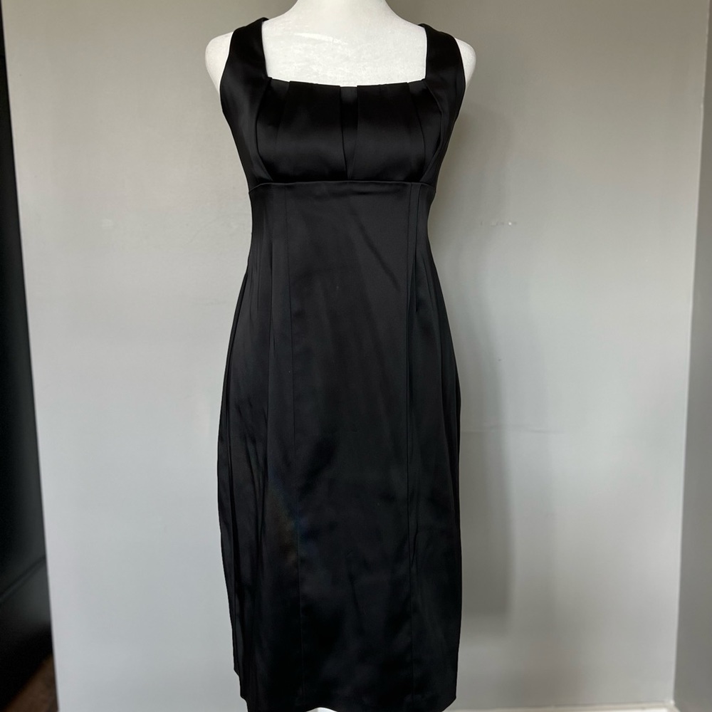 Satin black dress